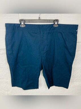 NWT Good Counsel Men's Flat Front cotton stretch Navy Shorts size 50